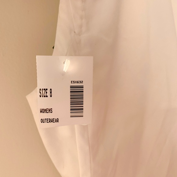 Lavia 18 white woman’s sleeveless trench coat new size 8 - Picture 9 of 9